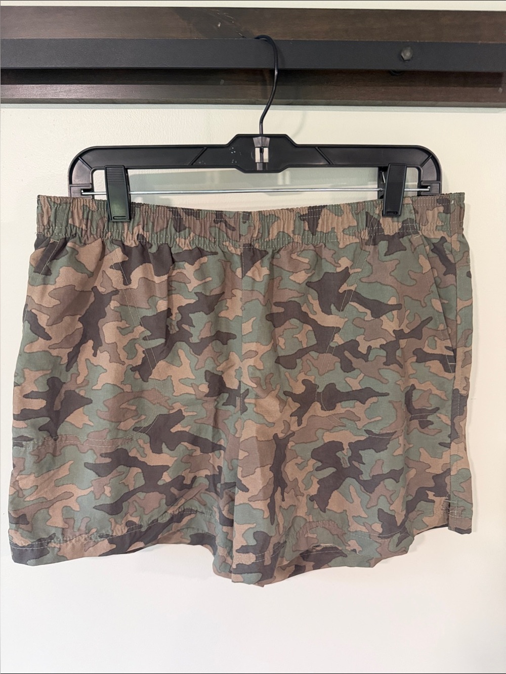 Columbia Camouflage Athletic Shorts - Green, Brown